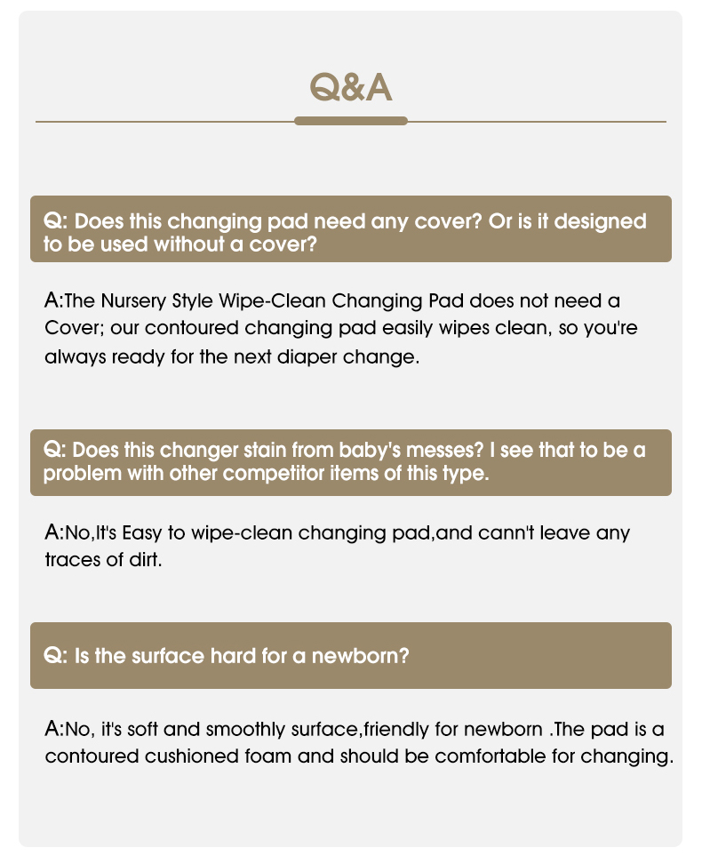 AHP-002 Baby Changing Pad with Soft PU Foam & Waterproof Cover Factory - Buy waterproof baby diaper pad, PU foam changing pad, Soft baby changing pad Product on Juyi Aibedo Baby Household Products Supplier E_04