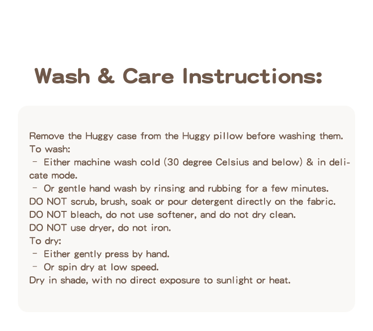 the wash and care instructions of baby pillow the wash and care instructions of baby pillow