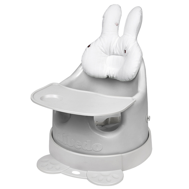 ACP-001 Waterproof Easy-Clean PU Foam Baby Dining Chair with Cartoon Headrest and Detachable Tray Supplier