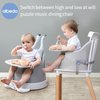 ACP-001 Waterproof Easy-Clean PU Foam Baby Dining Chair with Cartoon Headrest and Detachable Tray Supplier