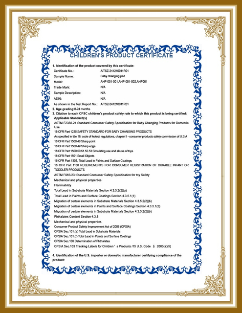 Nursing Table American Test AiTSZ 24121001101 Baby Changing Pad