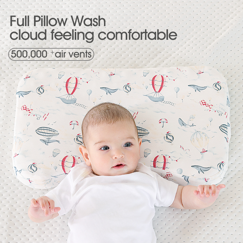 AGJZ-C Cartoon Prints Soft Baby Silicone Pillow for Newborn Sleep Wholesale