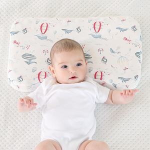 AGJZ-C Cartoon Prints Soft Baby Silicone Pillow for Newborn Sleep Wholesale