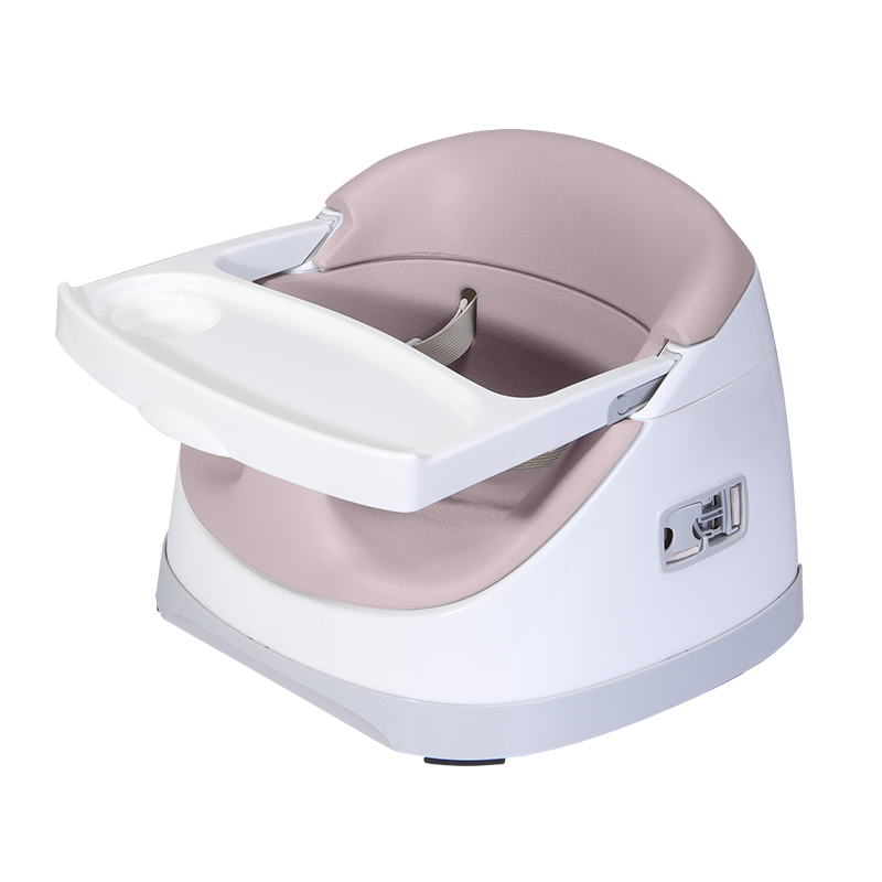 New ACP-007 Pu Portable Multifunctional Baby High Chair with Adjustable Safety Belt for Home Use Supplier