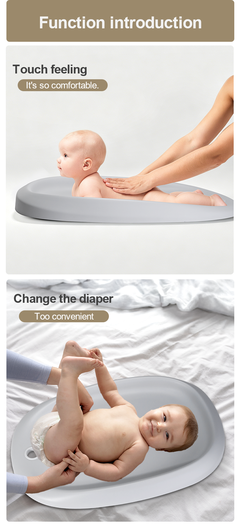 New Arrival AHP-006 Custom Logo Waterproof Pu Foam Baby Changing Pad with Easy To Store Design Warehouse, find complete details about New Arrival AHP-006 Custom Logo Waterproof Pu Foam Baby Changing Pad with Easy To Store Design Warehouse, waterproof newborn baby diaper changing mat factory, organizer baby portable changing pad change manufacturer, baby diaper towel changing pad outdoor vender - Juyi Aibedo Baby Household Products Supplier