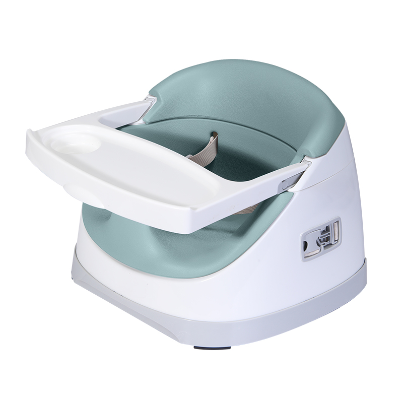 New ACP-007 Pu Portable Multifunctional Baby High Chair with Adjustable Safety Belt for Home Use Supplier