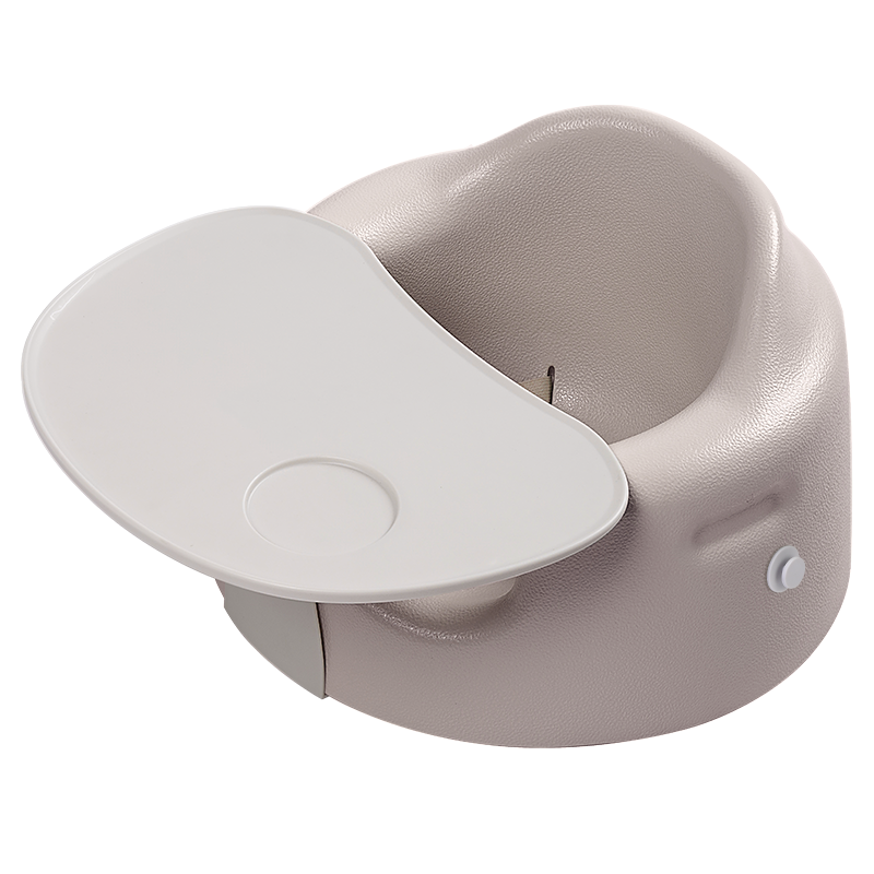 ACP-002B Ergonomic Baby Floor Dining Chair Booster Seat with Belt & Tray Trader