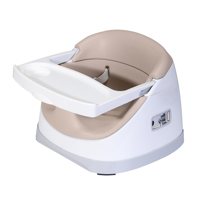 New ACP-007 Pu Portable Multifunctional Baby High Chair with Adjustable Safety Belt for Home Use Supplier